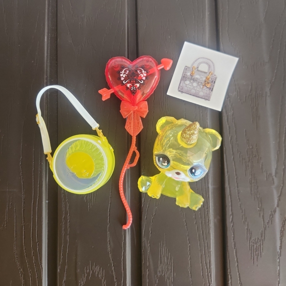 Colorful Kids Toy Set with Heart and Bear